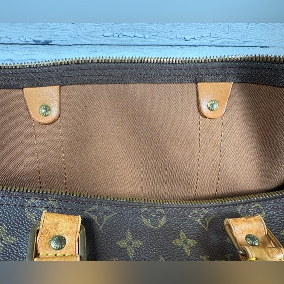 Louis Vuitton Keepall 50 Bandouliere brown monogram leather duffle travel bag - Picture 16 of 16